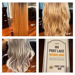 3x Ombre Brown Hair Extension Bundle